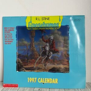 R.L. Stine Goosebumps Calendar 1997 Magic Window Animated Pictures